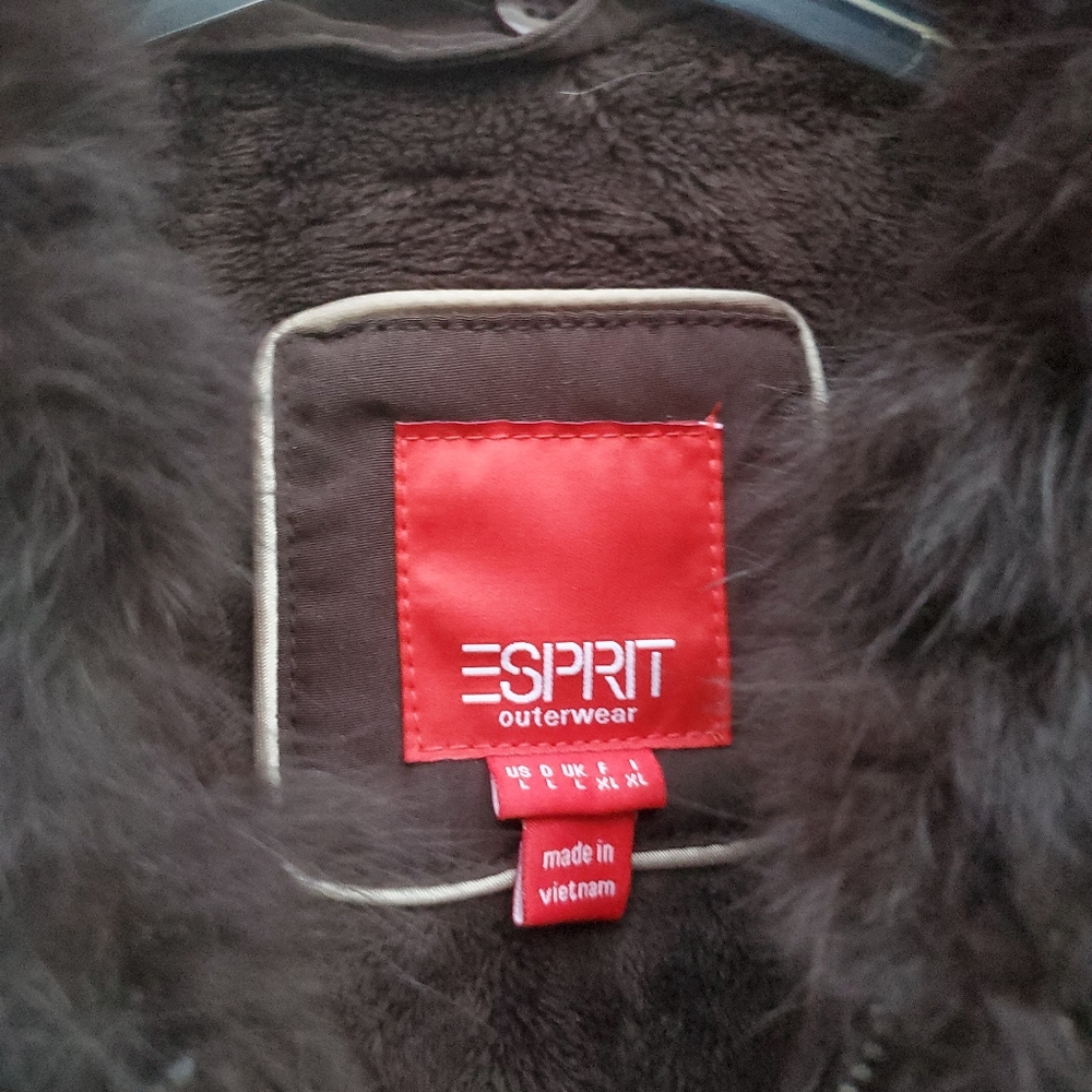 Esprit Quilted Brown Jacket - Picture 6 of 8
